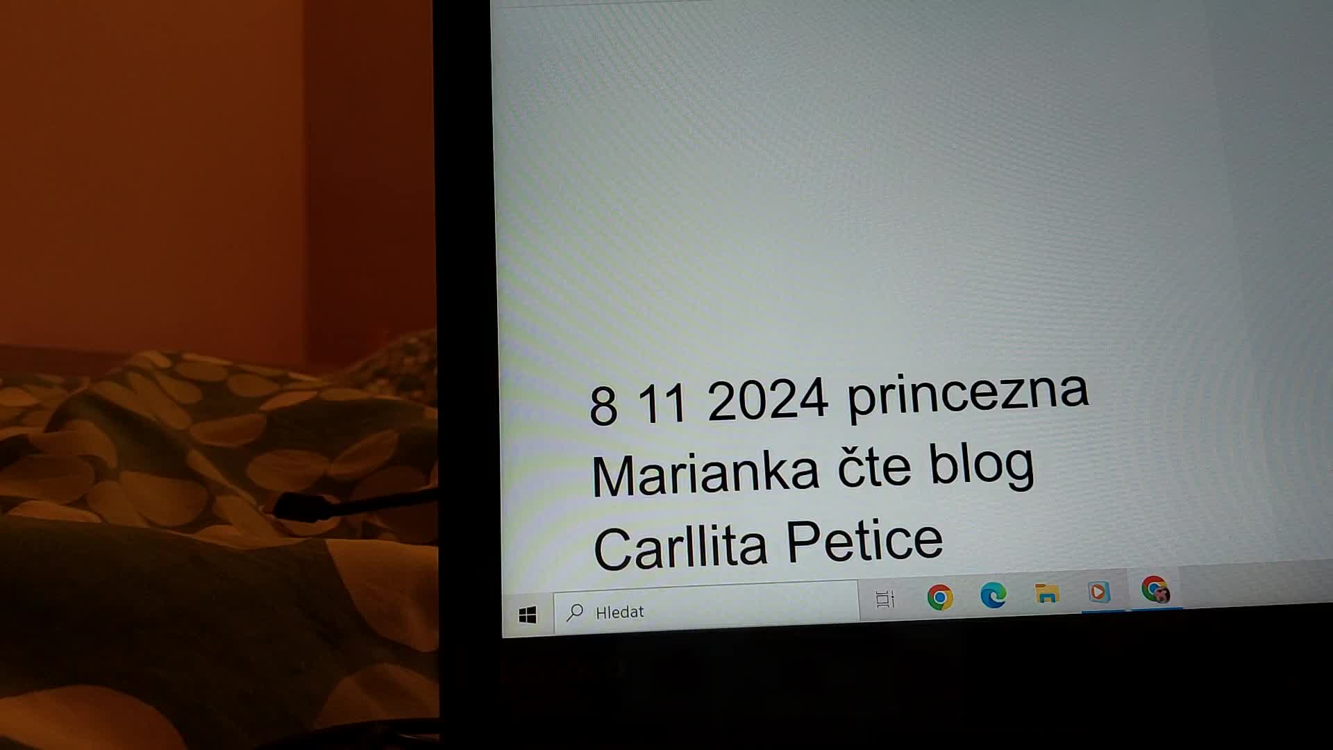 8 11 2024 princezna Marianka čte blog Carllita Petice Komentáře od 201 do 202 mp4