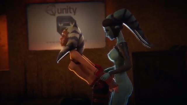 Ahsoka Tano gets creampied by Futa Aayla Secura Star Wars Inspired 3D Porn mp4