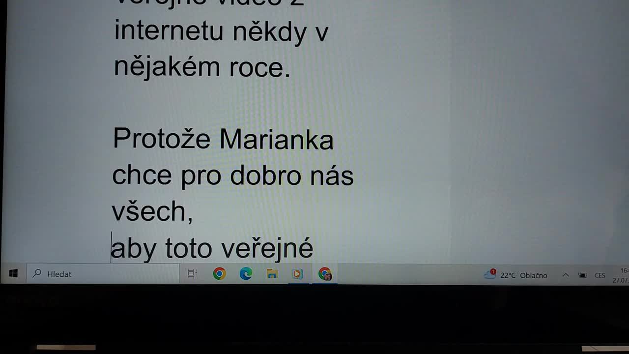 27 7 2025 princezna Marianka Mimapinková vysvětluje proč malým dětem nepatří mobil do ručičky mp4