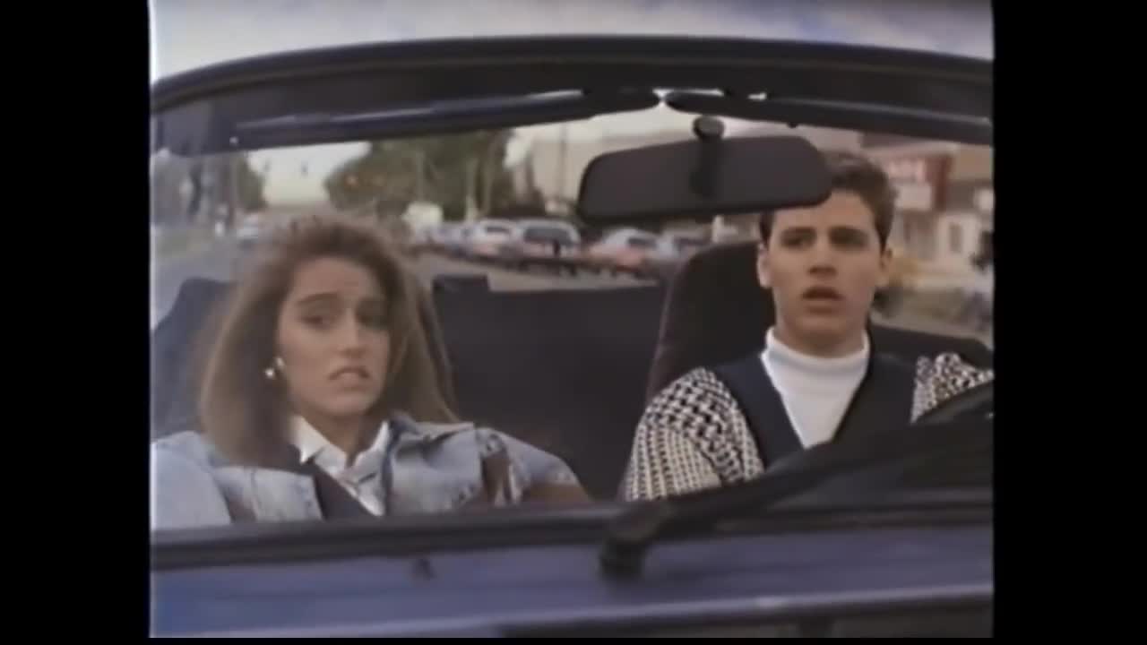 Dream Machine (1991) compilation Barry Davis (Corey Haim), Robin Marchbanks (Brittney Lewis) 1983 Porsche 911 SC Cabrio.mp4