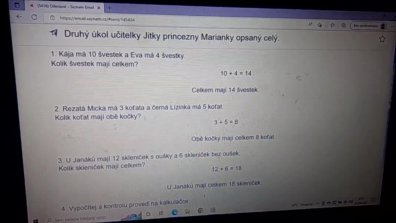 Druhý úkol učitelky Jitky princezny Marianky opsaný celý čte princezna Marianka 1 mp4