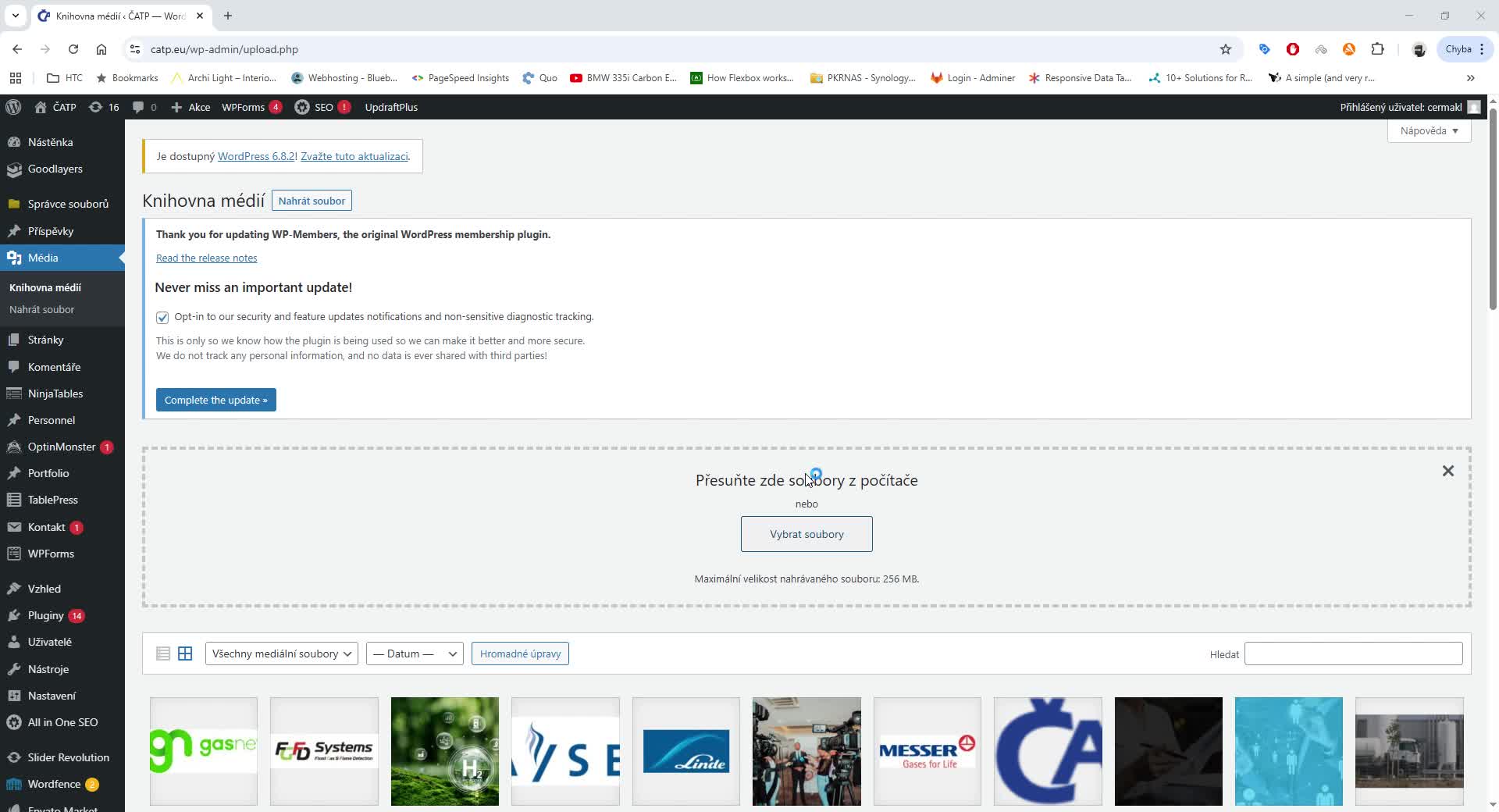 Nástěnka ‹ ČATP — WordPress Google Chrome 2025 09 11 21 24 46 mp4