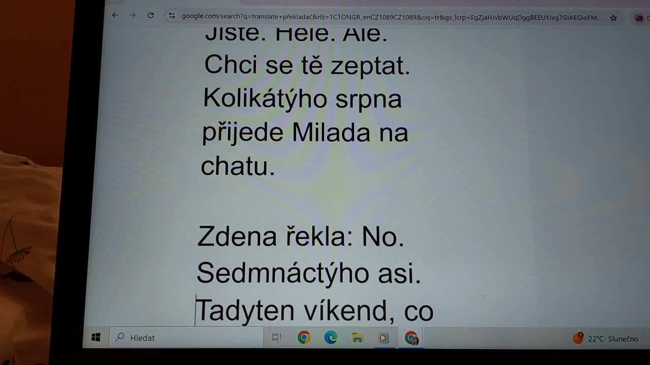14 5 2025 princezna Marianka a překladač říká že Zdeňka je smutná proto že Marianka jí neodpověděla mp4