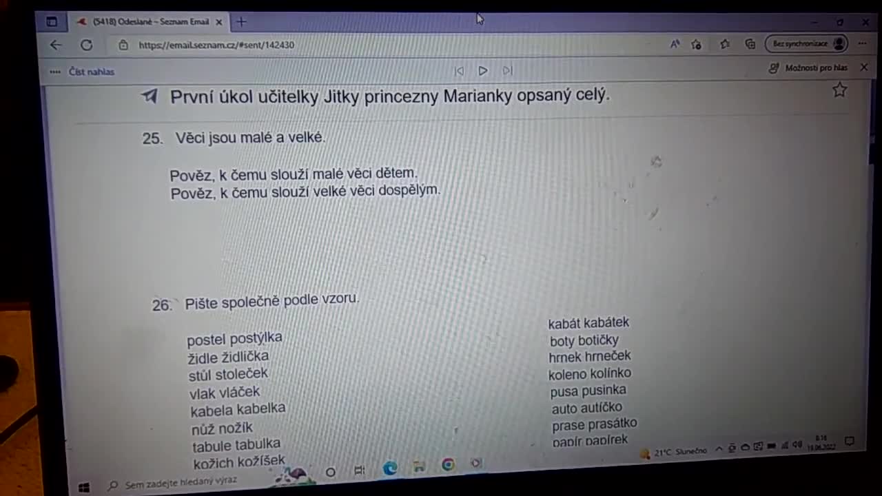 První úkol učitelky Jitky princezny Marianky opsaný celý čte princezna Marianka 2 mp4