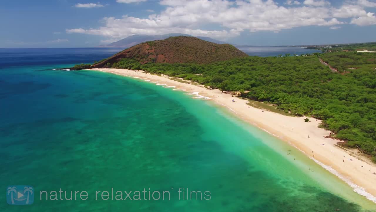 SOARING OVER MAUI [4K] Hawaii Ambient Nature Relaxation Drone Film w Music DJI Inspire2 80 Min YouTube (720p) mp4