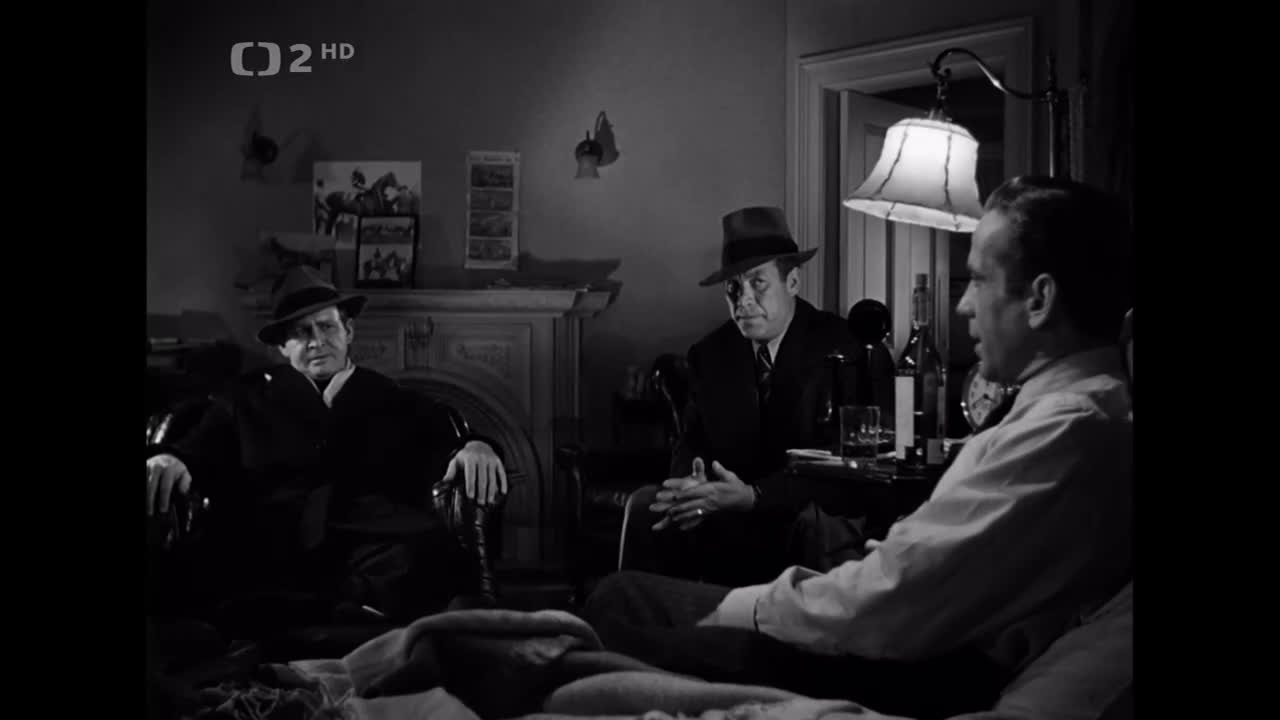 Maltézský sokol (Humphrey Bogart Mary Astor Gladys George 1941 Film Noir Mysteriózní HD 1080p ) Cz dabing avi