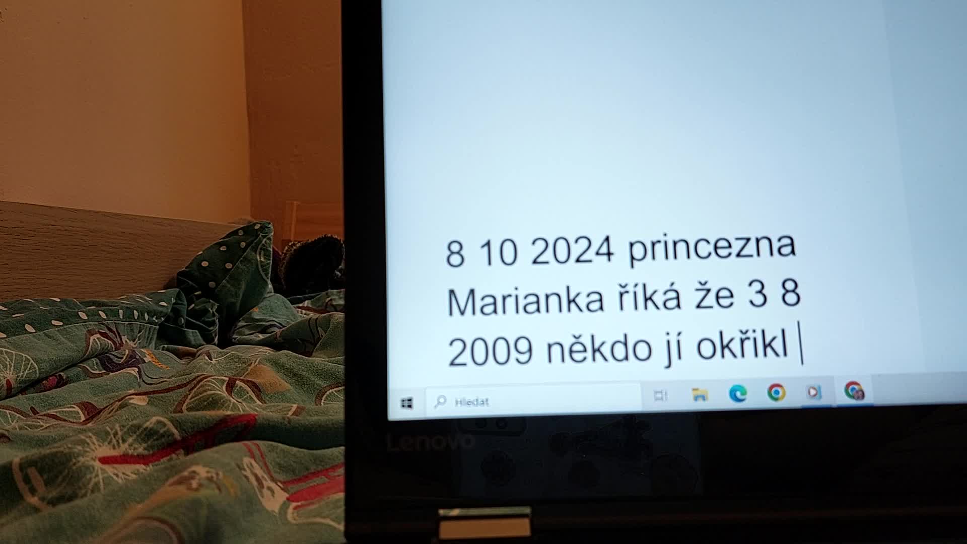 8 10 2024 princezna Marianka říká že 3 8 2009 někdo jí okřikl ať ona nefotí lešení mp4