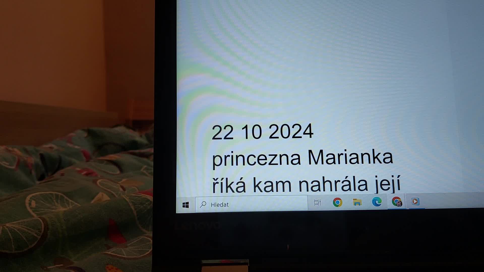 22 10 2024 princezna Marianka říká kam nahrála její videa a co všechno viděla mp4