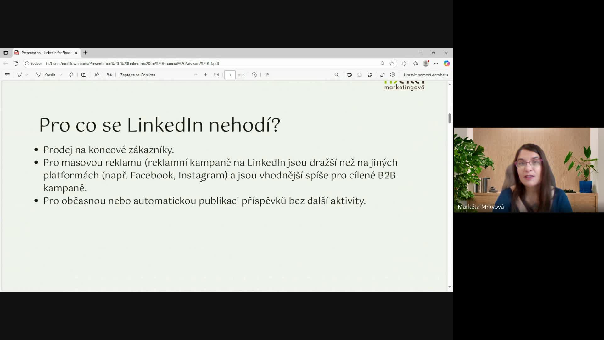 Školení LinkedIn Malá Marketingová 2025 10 02 08 47 CEST – Recording mp4