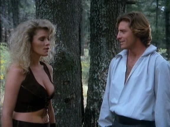 Barbarian queen 2 (1990) Lana Clarkson with Greg Wrangler romantic scene 00 29 31 647 00 32 26 655.avi