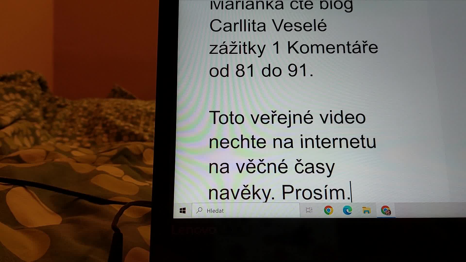 9 11 2024 princezna Marianka čte blog Carllita Veselé zážitky 1 Komentáře od 81 do 91 mp4