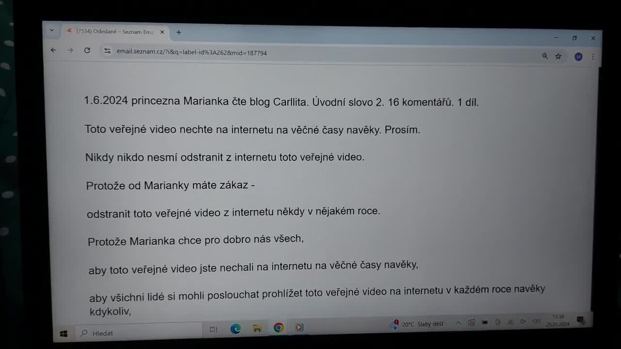 2 díl Princezna Marianka nahrála blog Carllita Úvodní slovo 2 16 komentářů 1 mp4